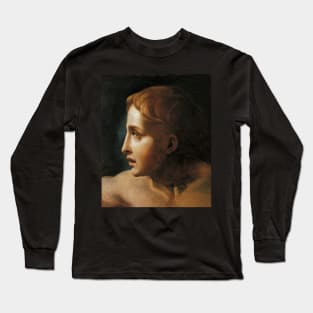 Study of the Head of a Youth - Théodore Géricault Long Sleeve T-Shirt